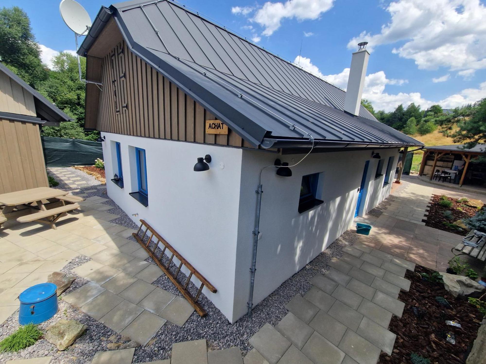 Chalupka Opal A Chalupa Achat Na Luke Lukahuta Chaletstiavnica Banska Stiavnica Na Samote - Samoobsluzny Pristup Cez Pin-Kod Nonstop Εξωτερικό φωτογραφία